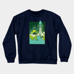 Space Rocket Crewneck Sweatshirt